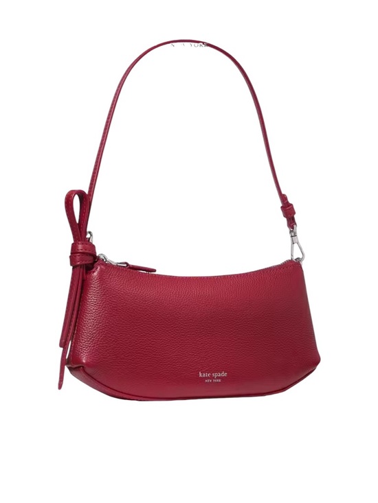 kate spade Handbags - kate spade Loop Pochette Shoulder Bag, Red Pebbled Leather, NWT